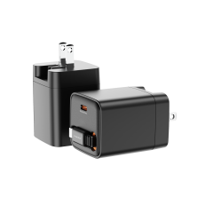 GaN USB-C 65W PD Wall Charger 20W 30W 45W Retractable Charger Block, PD PPS Fast Charging Wall Charger with Retractable Type-C Cable