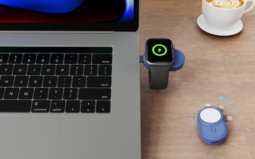 Wireless Watch Charger for Apple MFi Certified Rotatable Keychain Apple Watch Charger
