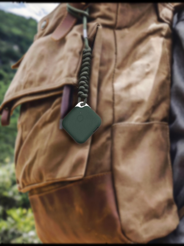 Android Tracker Apple Google Find My Tag Tracking Rechargeable USB C Locator Leather Keys Finder
