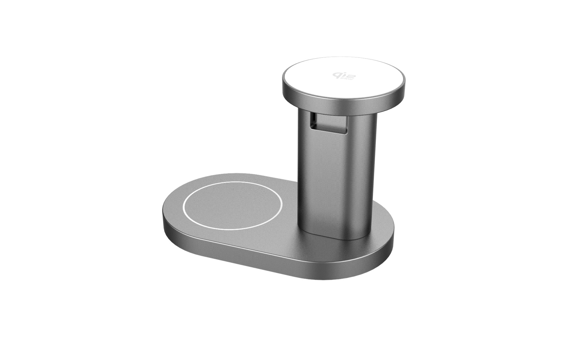 2-in-1 Charging Station 25W Charger Magnetic Wireless Charger Dock Qi2.2 Rotatable Charger Stand