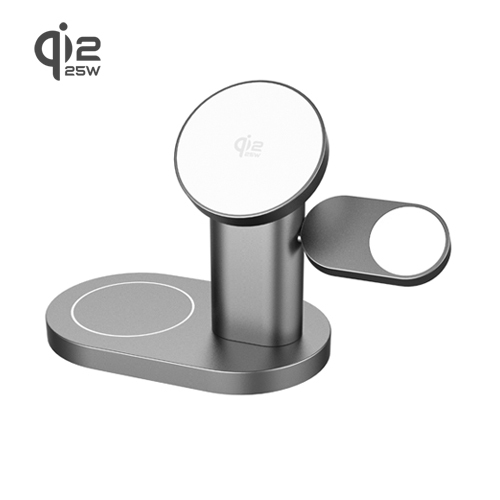 3 in 1 Qi2.2 Charger Magnetic Wireless Charger Dock 25W Rotatable Charger Stand Fast Charging Station