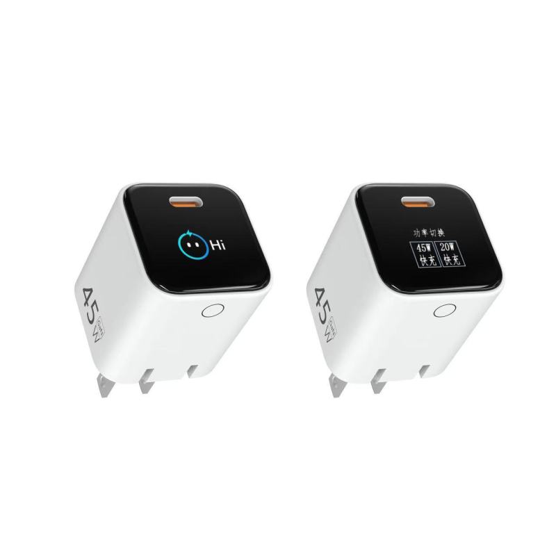 TFT PD Charger Digital Display GaN USB-C 45W PD Wall Charger