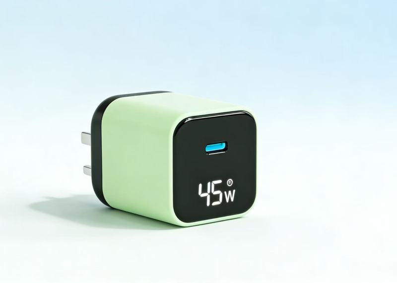 TFT PD Charger Digital Display GaN USB-C 45W PD Wall Charger