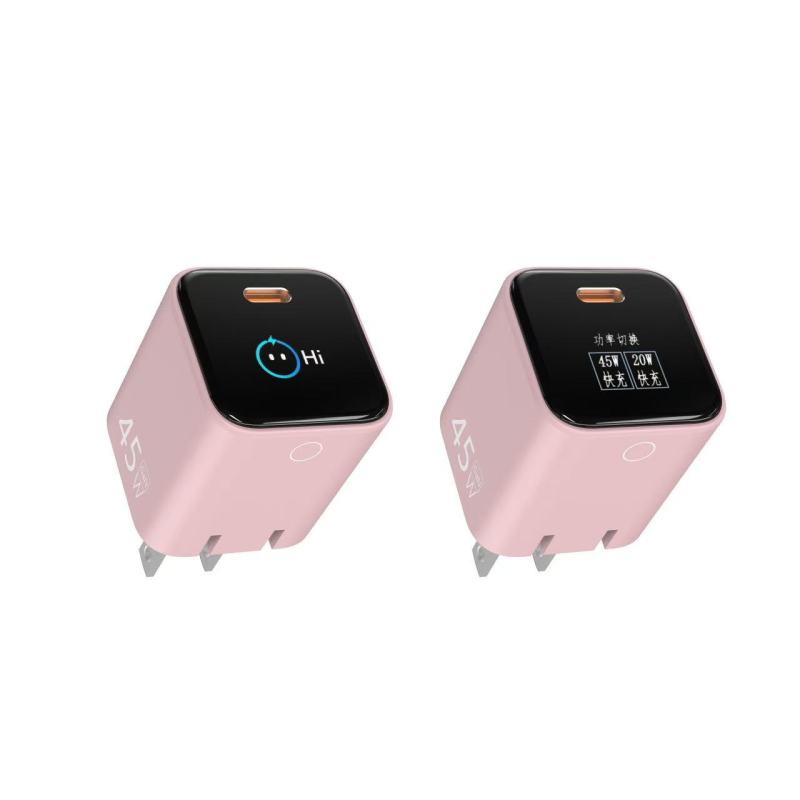 TFT PD Charger Digital Display GaN USB-C 45W PD Wall Charger