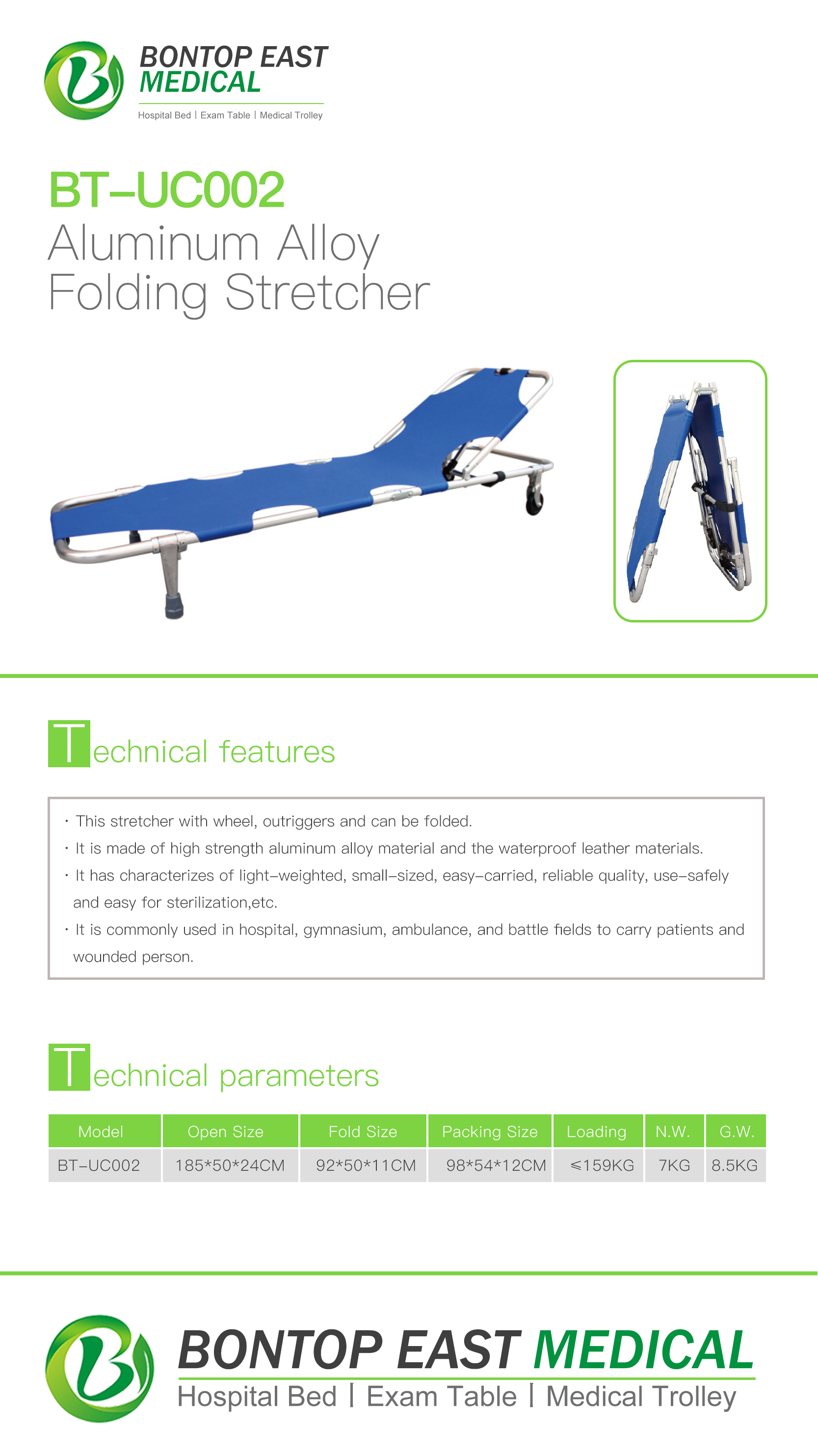 Aluminum Alloy Folding Stretcher,Stretchers