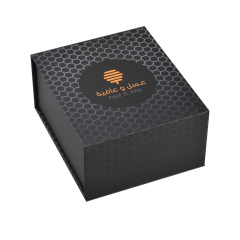 Custom gift set demand luxury honey jar bottle cardboard material packaging box honey gift box