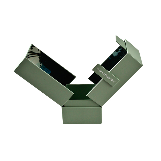 Hot sale luxury black color perfume candle packaging box customized box packaging