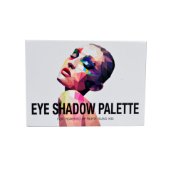 Manufacturer customized color printing box top grade luxury design logo eye shadow palette makeup box