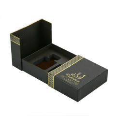Custom logo full color printing special paper bottle hot stamping gift box perfume box packaging