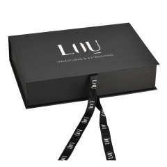 Wholesale Custom Logo Printing Gift Packaging Boxes Satin Insert Luxury Cardboard Packaging Box With Ribbon