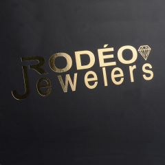 Customized jewelry packaging gift bag luxury hot sale shopping paper bag black with handle