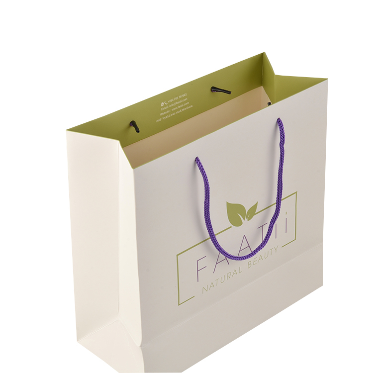 Luxury custom logo printed clothing packaging shoes carry paper bag packaging