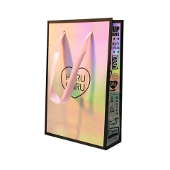 Luxury holographic shopping gift picking paper bags custom shopping paper bag with logo
