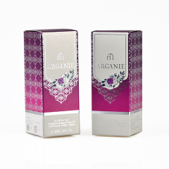 Custom logo full color printing special paper bottle hot stamping gift box perfume box packaging