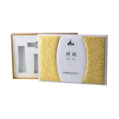 custom set makeup bottle gift box with foam cosmetic wooden packaging cosmetics