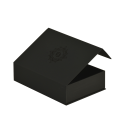 Custom Logo Printed Luxury Paper Cardboard Folding Boxes Design Your Logo Packaging Black Magnetic Gift Box
