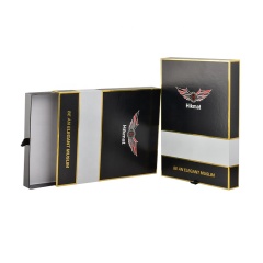 Customized logo Luxury Print Drawer Rigid Paper Packaging Slip Gift Boxes For Silk Scarf