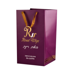 Luxury full color custom logo paper bag design shopping paper bag