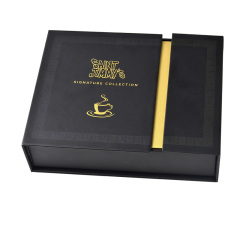 Custom double door paper cardboard set gift coffee box packaging
