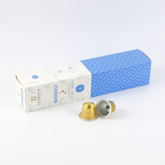 Custom capsule paper coffee box packaging with logo