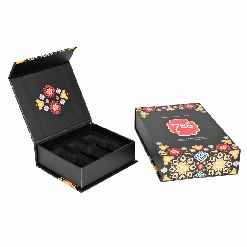 Custom paper gift set packaging set nail polish box with insert