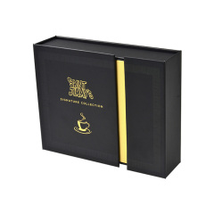 Custom double door paper cardboard set gift coffee box packaging