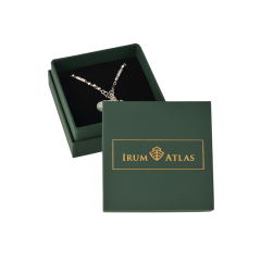 Packaging gift paper jewelry set necklace pendant box with your logo