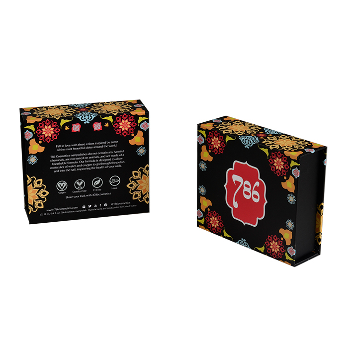 Custom paper gift set packaging set nail polish box with insert