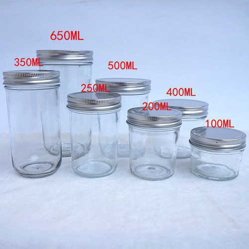 100ml 200ml 250ml 300ml 350ml 400ml 500ml 650ml Mason Jar