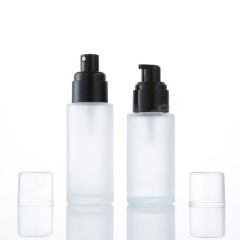 20ml 30ml 40ml 50ml 60ml 100ml 120ml Glass Lotion Serum Bottle With Two Pump Heads for Spraying and Pressing