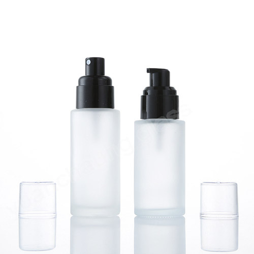 20ml 30ml 40ml 50ml 60ml 100ml 120ml Glass Lotion Serum Bottle With Two Pump Heads for Spraying and Pressing