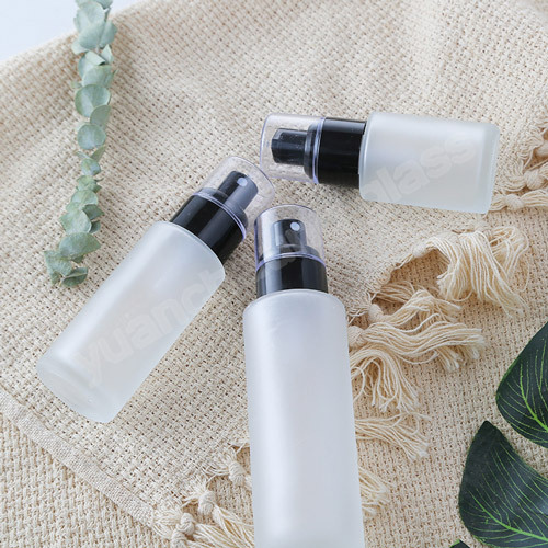 20ml 30ml 40ml 50ml 60ml 100ml 120ml Glass Lotion Serum Bottle With Two Pump Heads for Spraying and Pressing