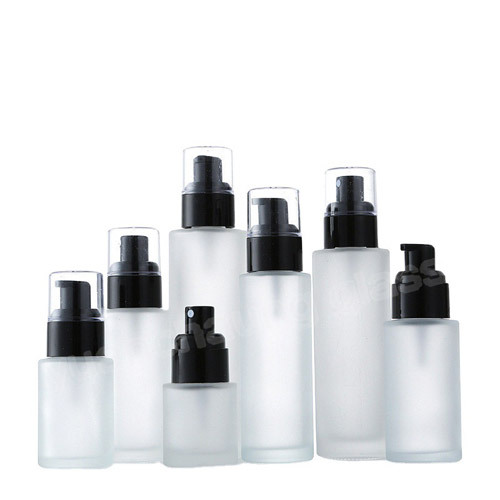 20ml 30ml 40ml 50ml 60ml 100ml 120ml Glass Lotion Serum Bottle With Two Pump Heads for Spraying and Pressing
