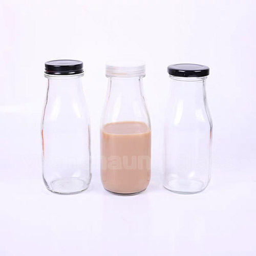 300ml Milk Bottle with Three Different kinds of Lids