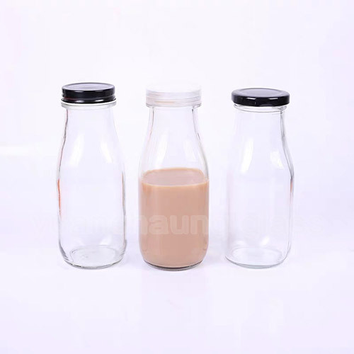 300ml Milk Bottle with Three Different kinds of Lids