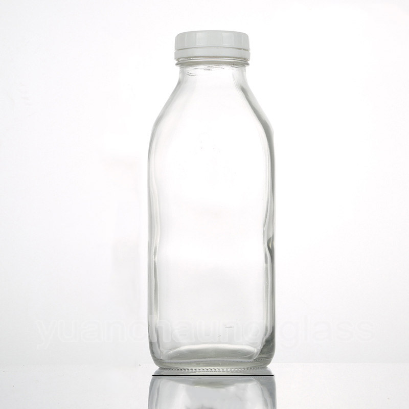 300ml 400ml 500ml 1000ml Glass Milk Bottle
