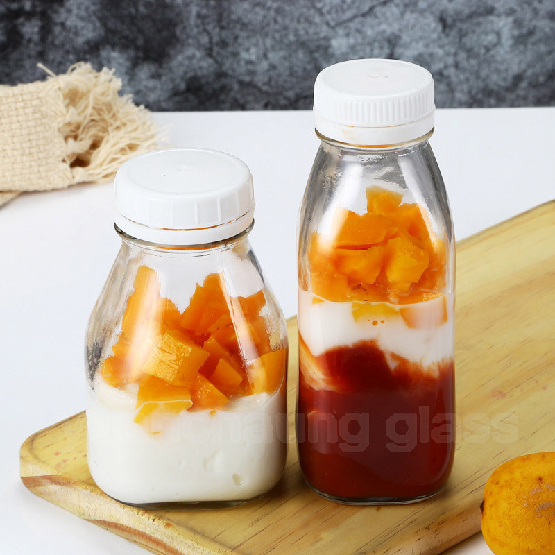 300ml 400ml 500ml 1000ml Glass Milk Bottle