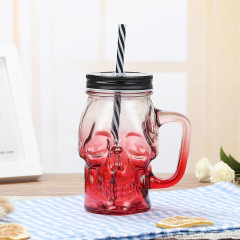 500ml Skull Shape Mason Jar