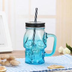 500ml Skull Shape Mason Jar