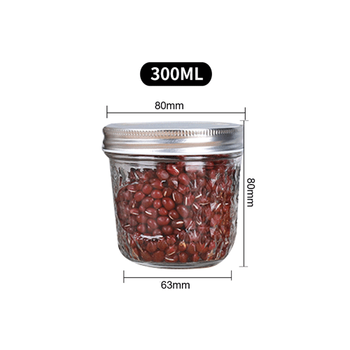 100ml 200ml 250ml 300ml 350ml 500ml 650ml Mason Jar for Jam Honey Pickle