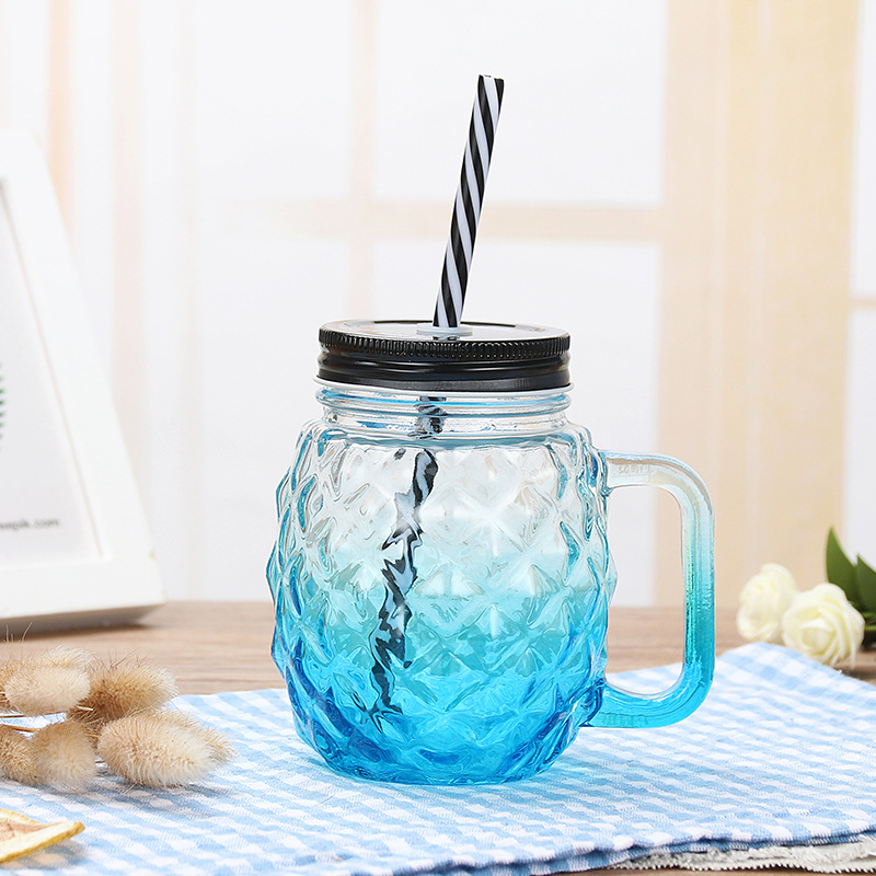 500ml Pineapple Shape Mason Jar