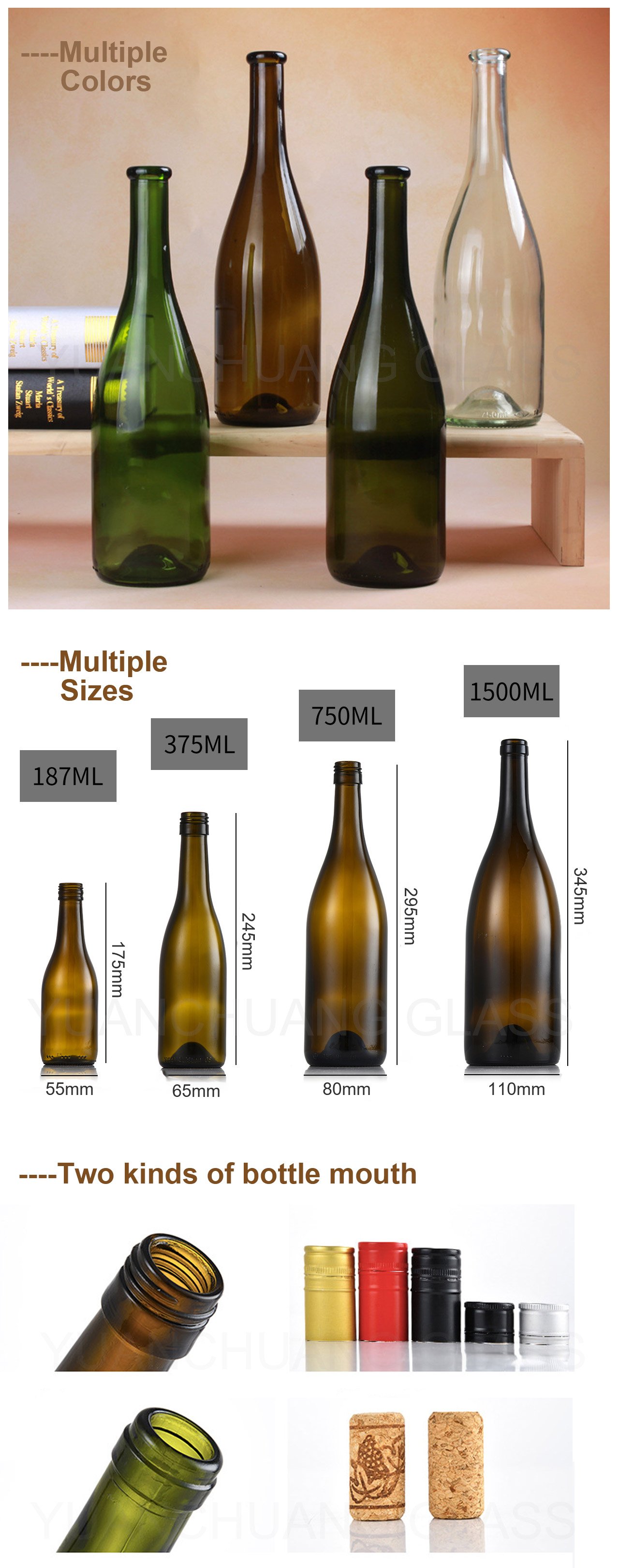 375 ml Glass Bottles