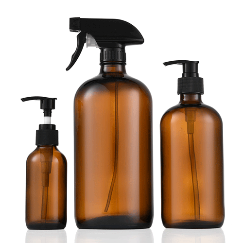 15ml 30ml 60ml 120ml 240ml 500ml 1000ml Boston Hand Sanitizer Lotion Essential Oil Glass Bottle