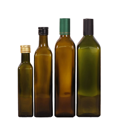 50ml 100ml 250ml 500ml 750ml 1000ml Square Olive Oil Glass Bottle with Different kinds of Lids