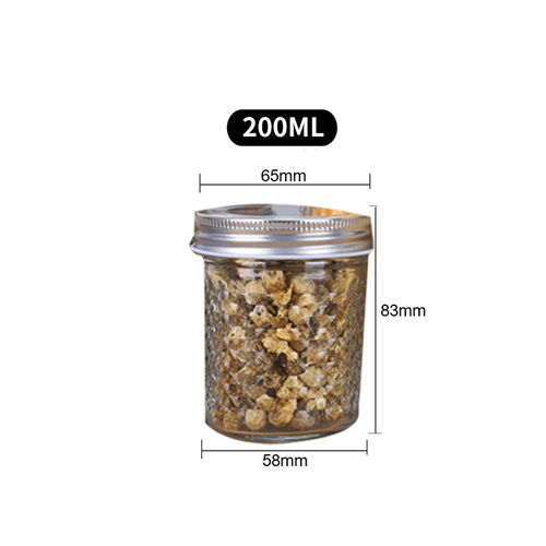 100ml 200ml 250ml 300ml 350ml 500ml 650ml Mason Jar