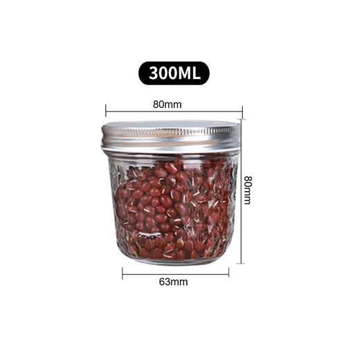 100ml 200ml 250ml 300ml 350ml 500ml 650ml Mason Jar