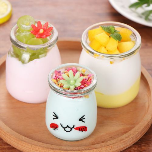 100ml 150ml 200ml Glass Jelly Pudding Yogurt Jar