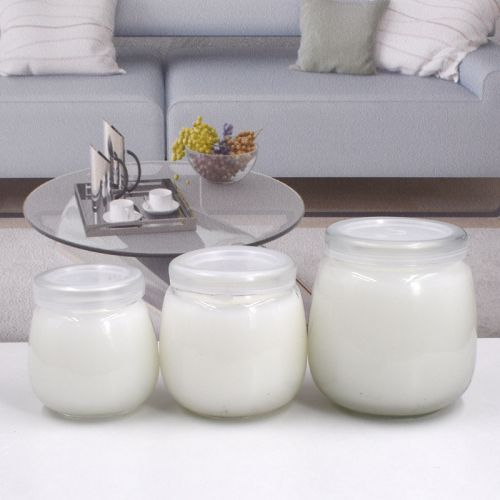100ml 200ml 300ml 3oz 6oz 10oz Round Yoga Pudding Jelly Jam Glass Jar