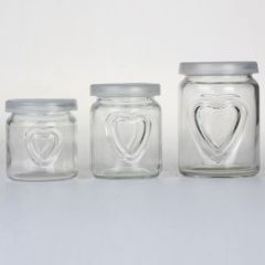 100ml 150ml 250ml Pudding Jelly Yoga Glass Jar with Lid