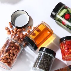 100ML 150ML 180ML200ML 220ML 280ML 350ML 380ML 500ML 750ML 1000ML Food Glass Jar for Honey Jam Pickle Nuts